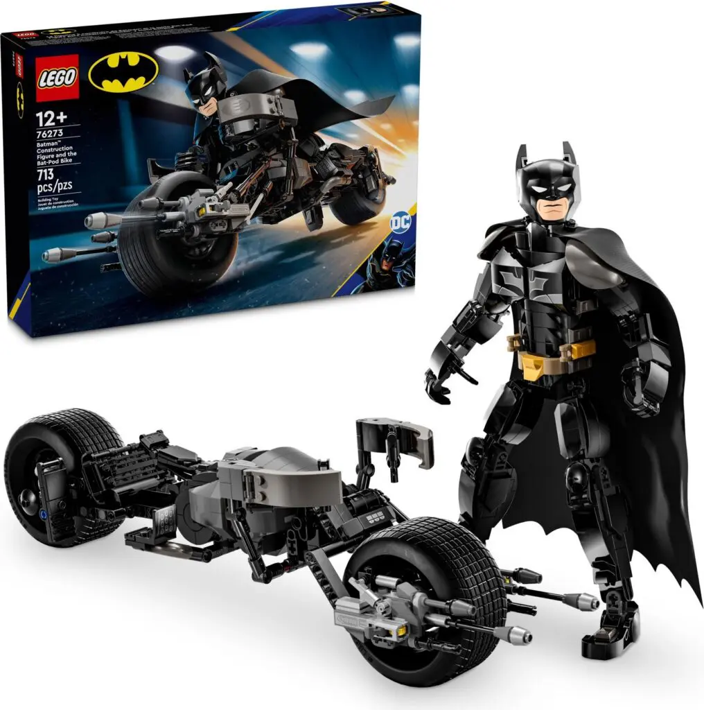 LEGO Batman figure with Batcycle set