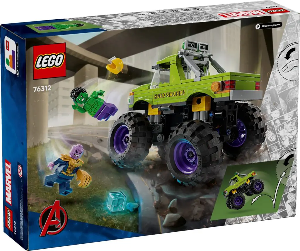 LEGO Marvel Hulk monster truck set