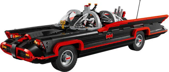 Black and red toy car model