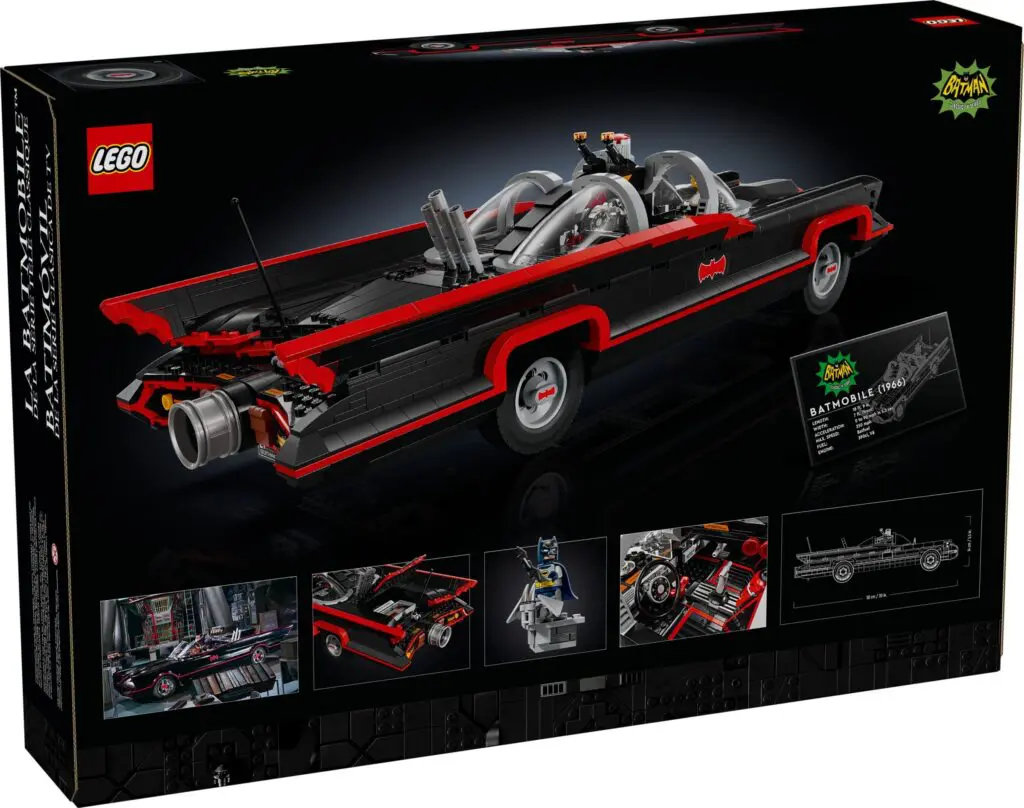 LEGO 1966 Batmobile kit display