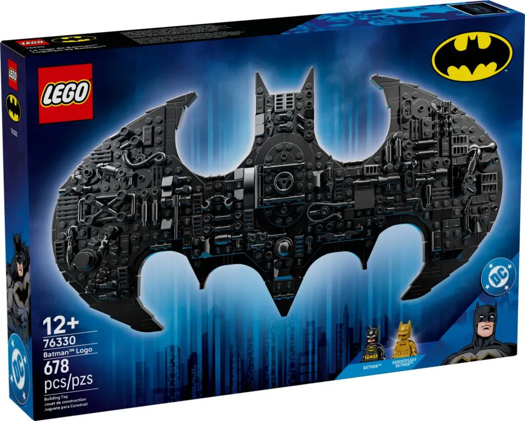 LEGO set featuring Batman logo design