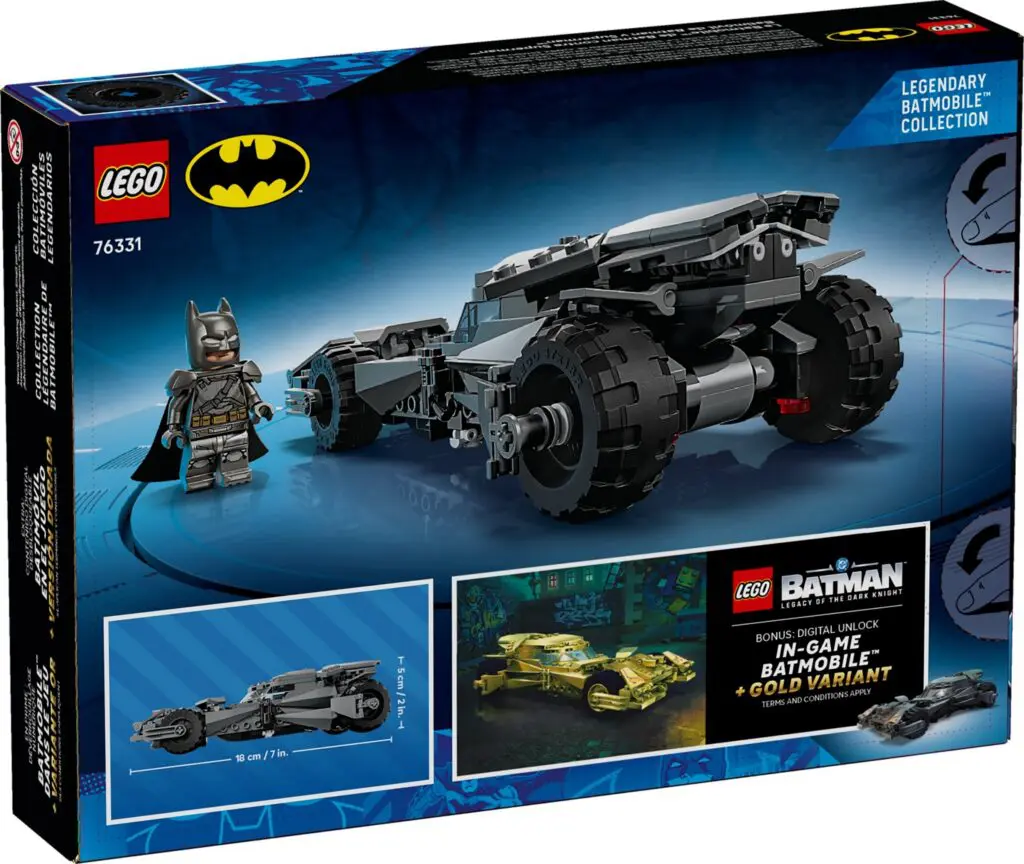 Batmobile LEGO set packaging