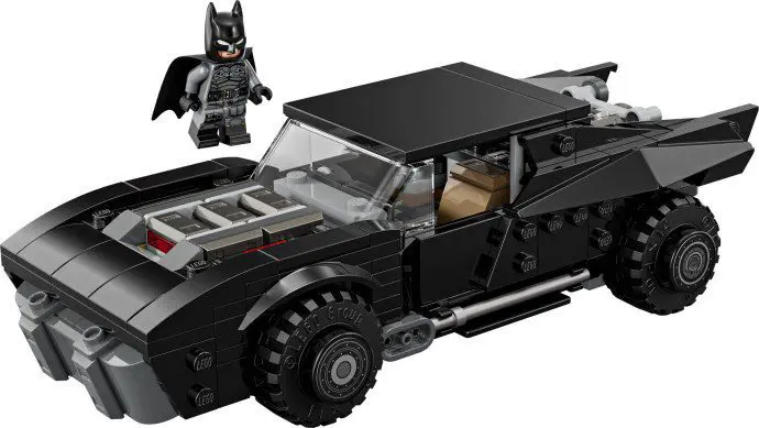Lego Batmobile with minifigure