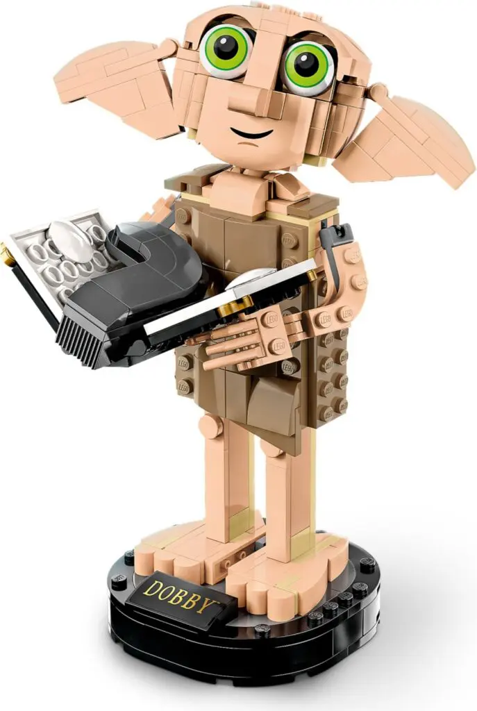 LEGO Dobby holding a sock