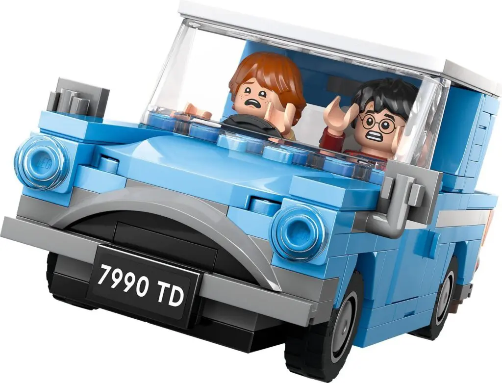 Toy car with excited characters