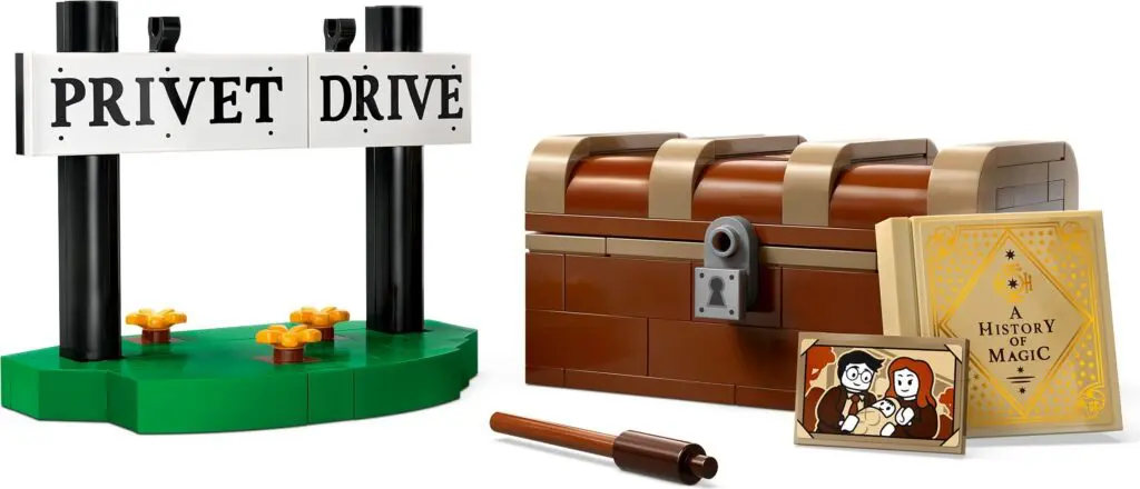 Privet Drive sign and magical items