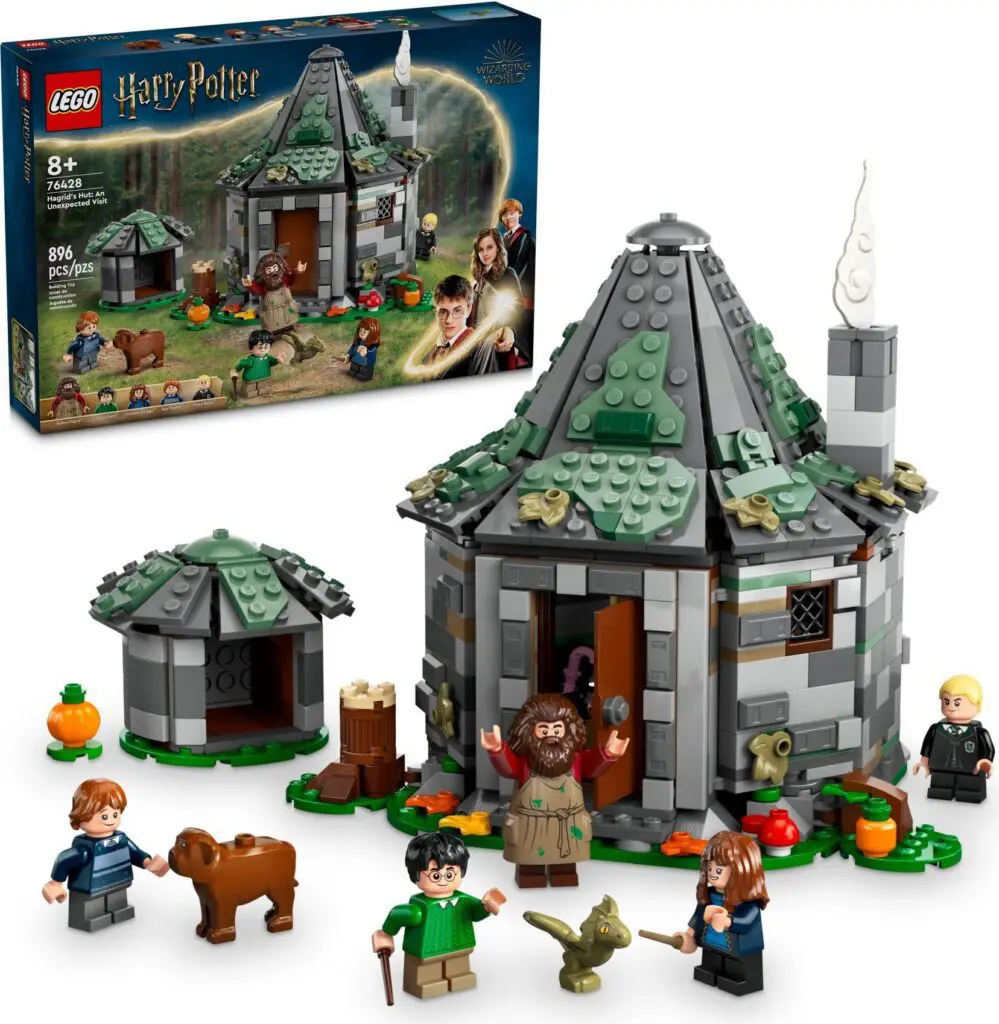 Hagrid’s Hut LEGO with characters