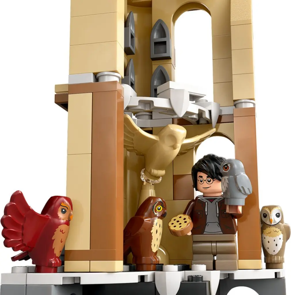 Lego figure with owls and tower
