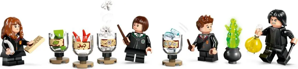 Mini figures brewing magical potions