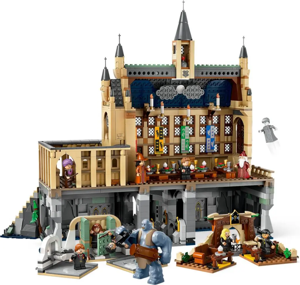 Detailed LEGO Harry Potter castle playset