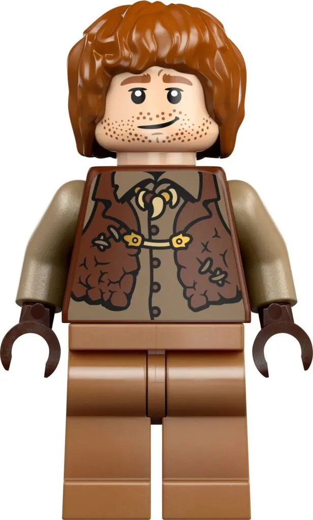 Minifigure with detailed vest design