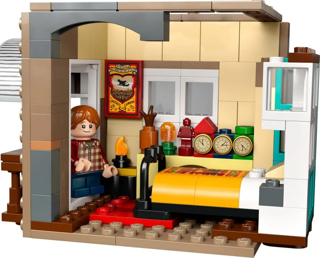 Miniature LEGO bedroom scene