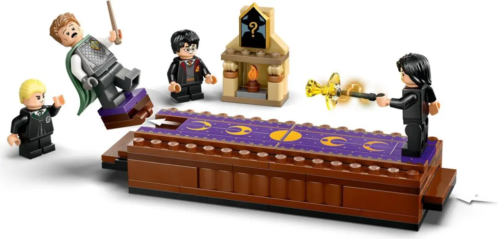 LEGO wizard duel with floating character