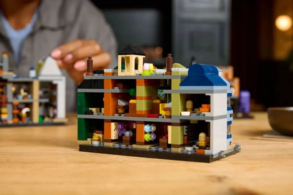 Colorful LEGO building set on table