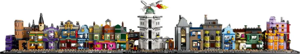 Colorful LEGO Diagon Alley set