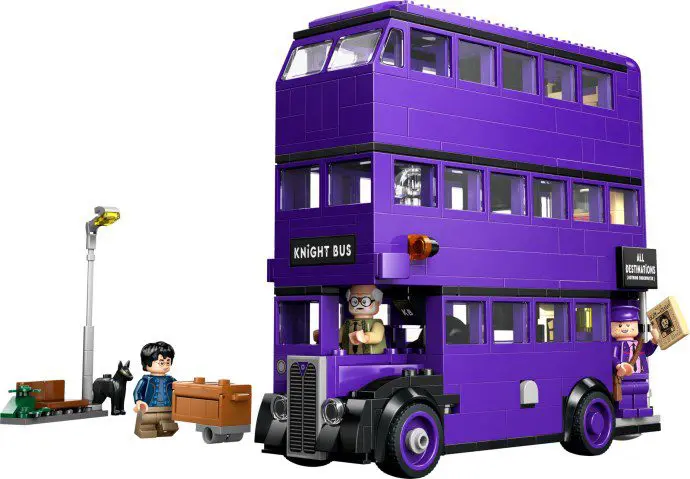 Toy bus scene with accessories and characters