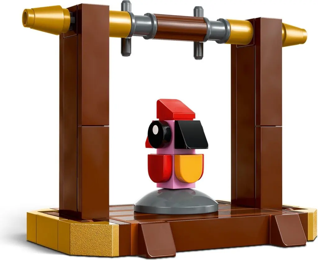 Colorful plastic bird figure display