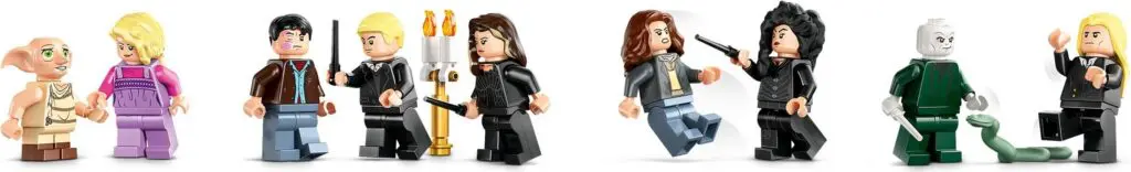 LEGO figures in wizard costumes