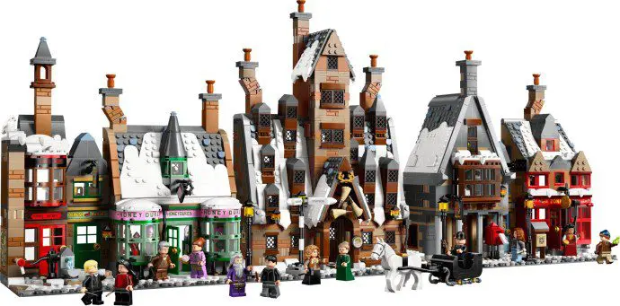 Lego winter village with detailed buildings