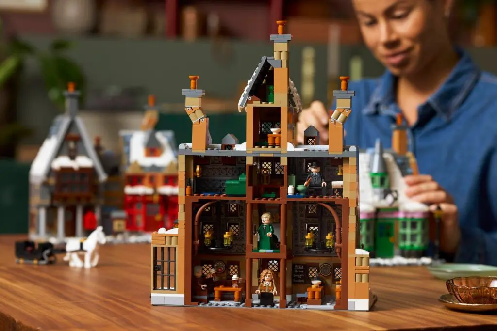 Lego building set on wooden table