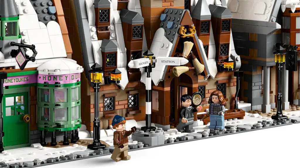 LEGO winter village street scene