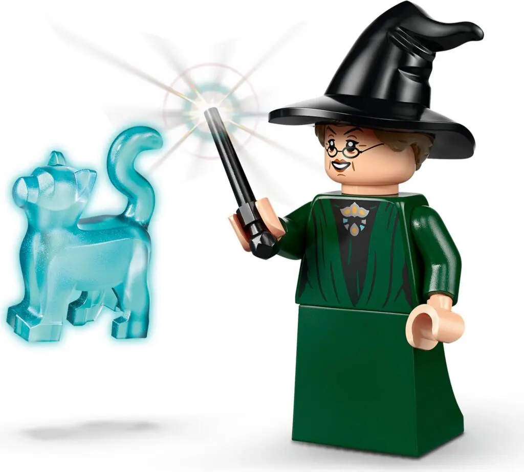 Lego wizard and magical blue cat