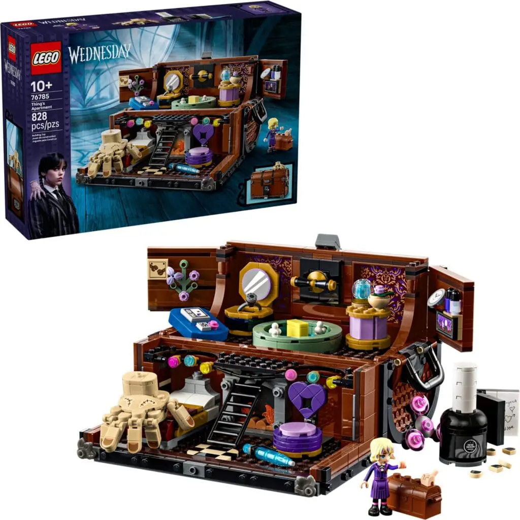 LEGO Wednesday Addams set with accessories