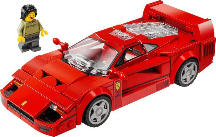 LEGO sports car and figure