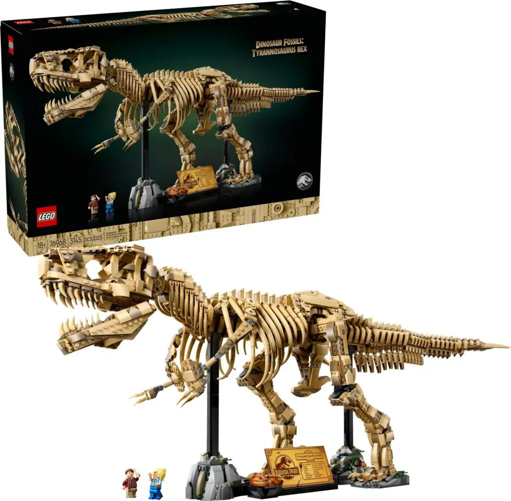 Dinosaur fossil LEGO display set