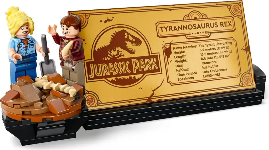 Dinosaur-themed Lego set with characters