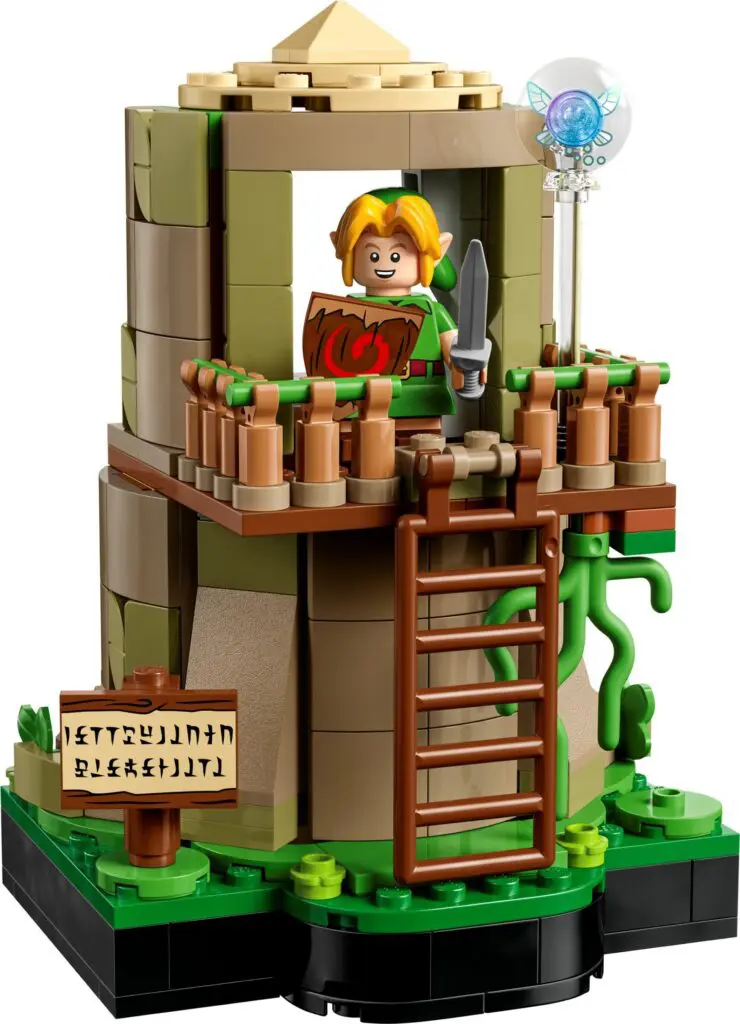 LEGO tower with figure and ladder