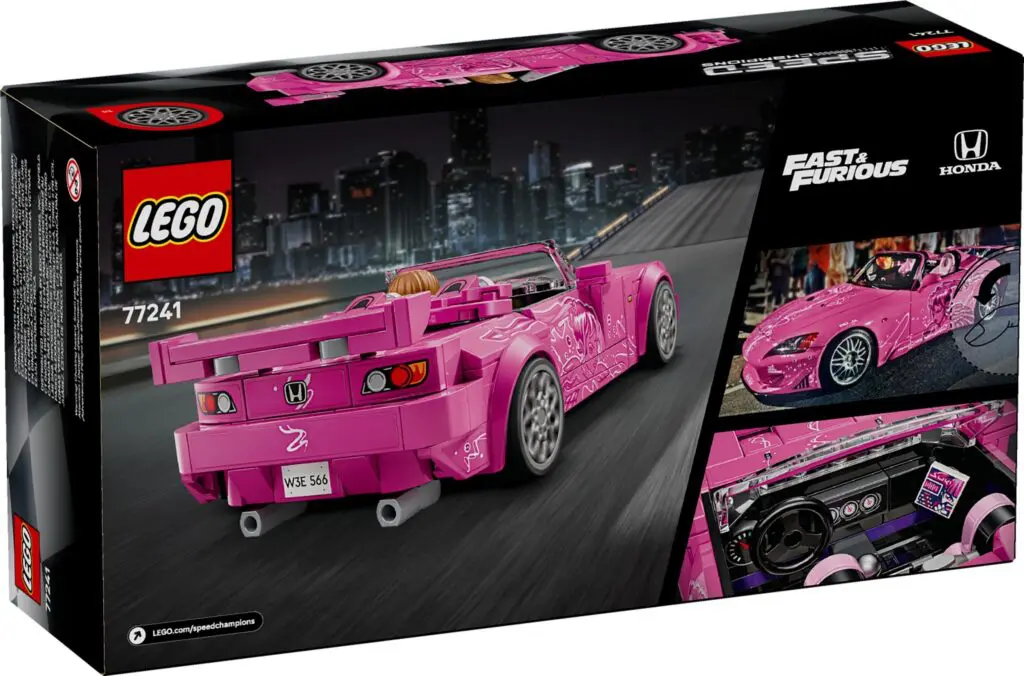 LEGO pink car set box
