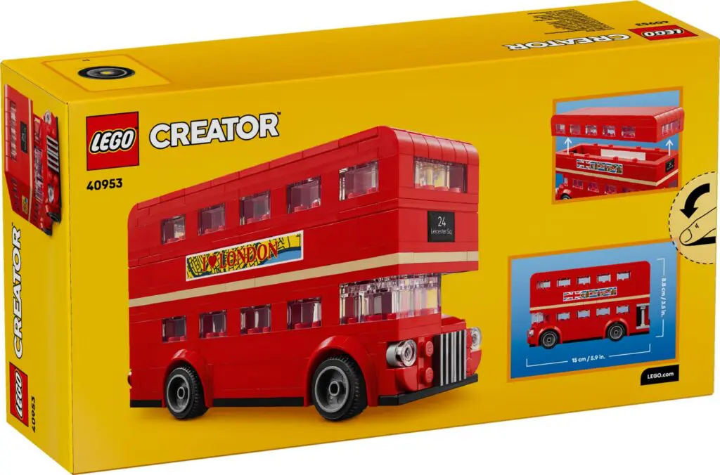 LEGO Creator red double-decker bus box