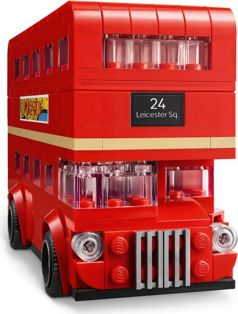 Red toy double-decker bus