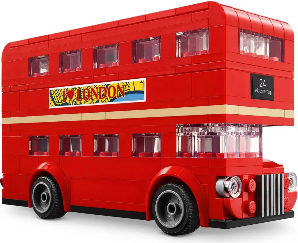 LEGO red double-decker bus toy
