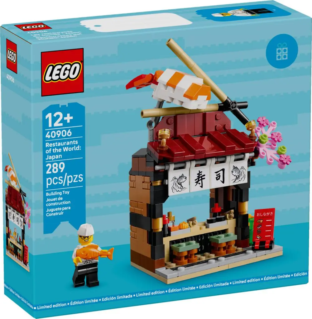 LEGO set with sushi and chef