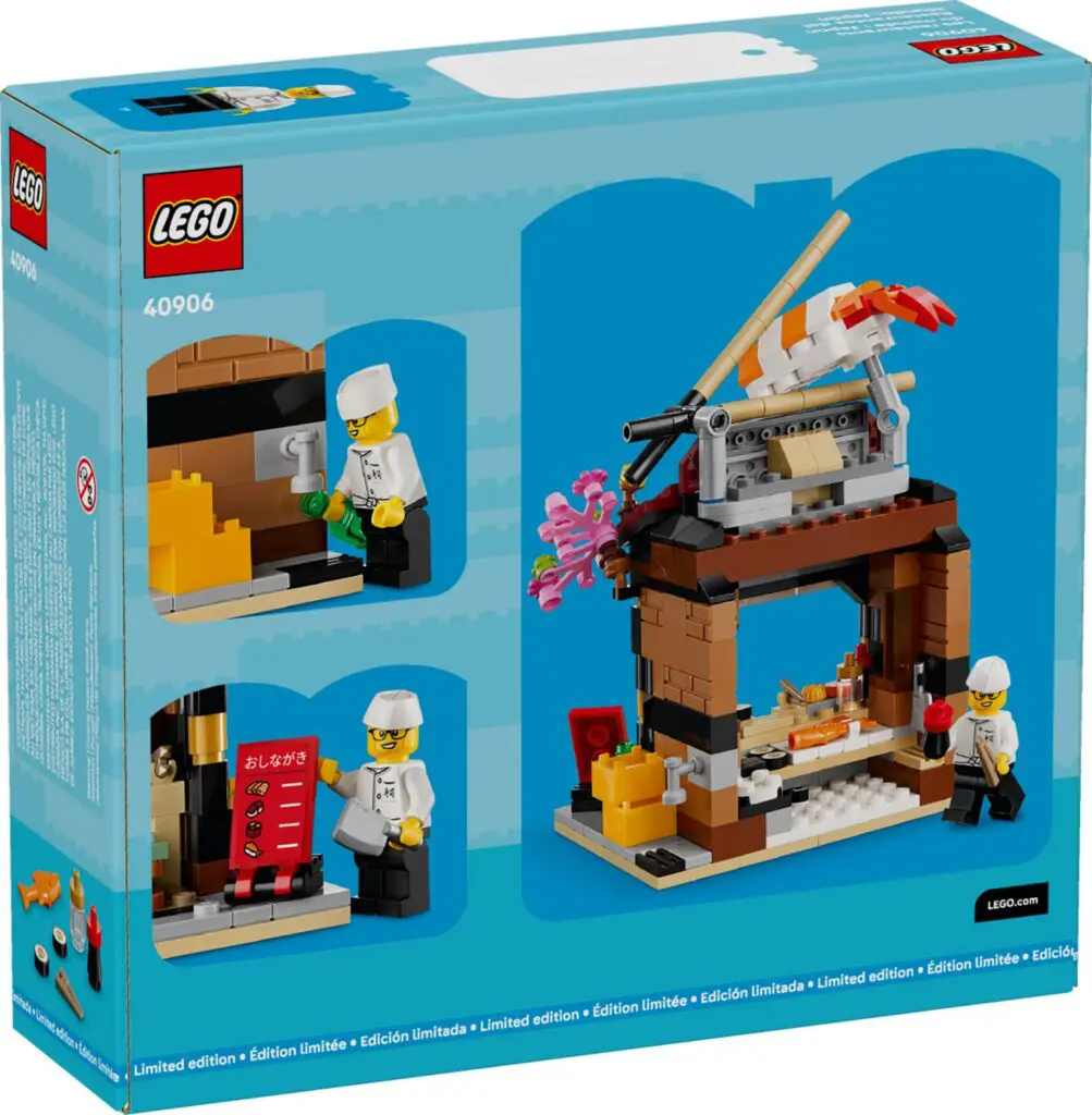 LEGO sushi restaurant set box