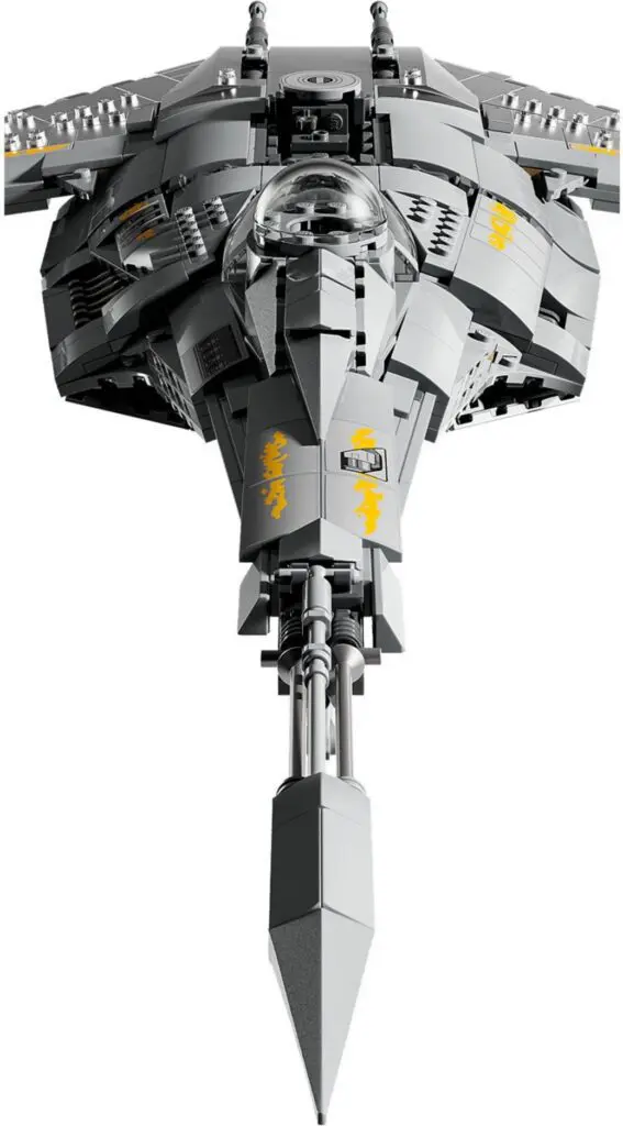 Gray LEGO spaceship model