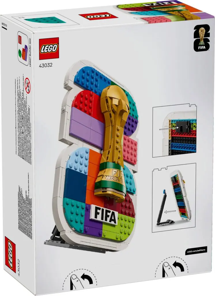 LEGO FIFA World Cup trophy set box