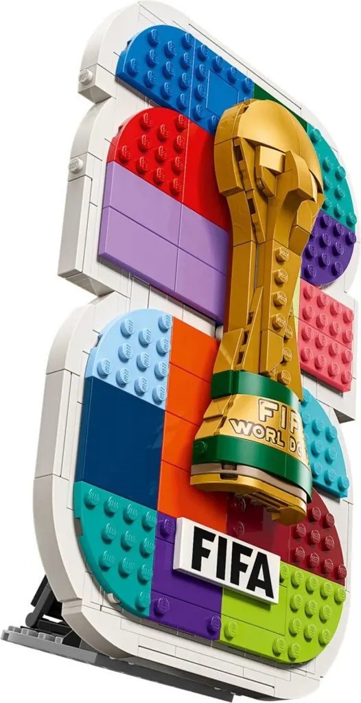 Vibrant LEGO display featuring FIFA World Cup