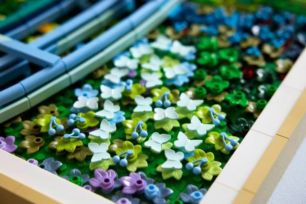 Detailed LEGO garden landscape