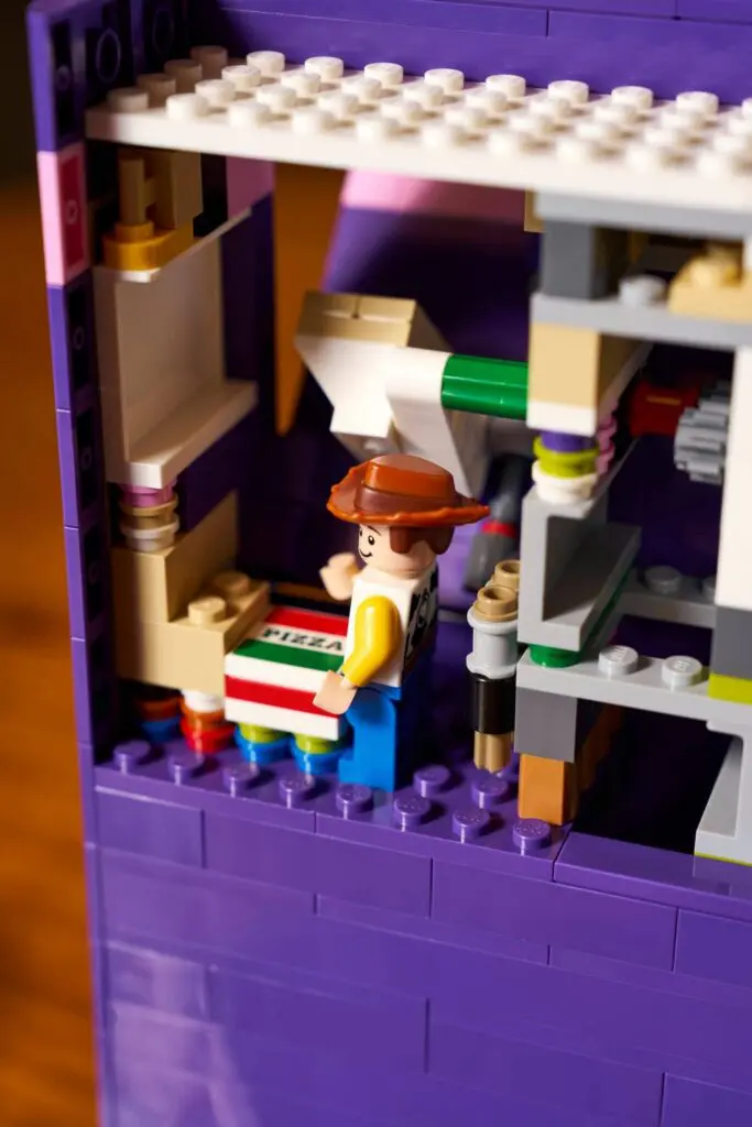 Miniature Lego scene with cowboy hat