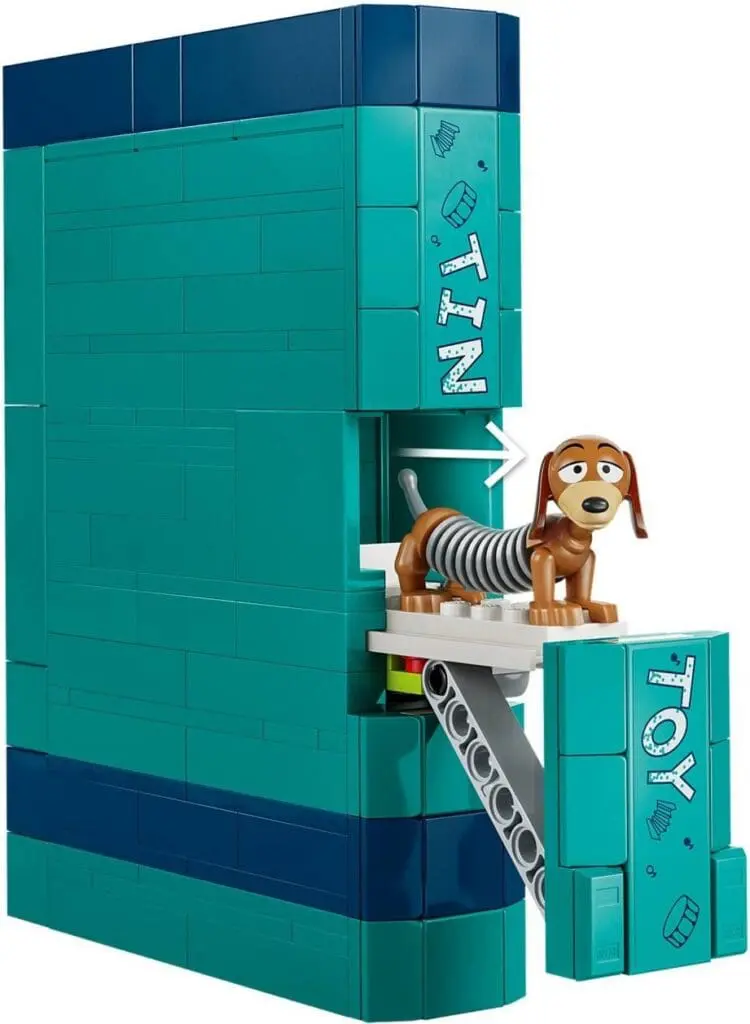 Slinky dog in Lego toy book