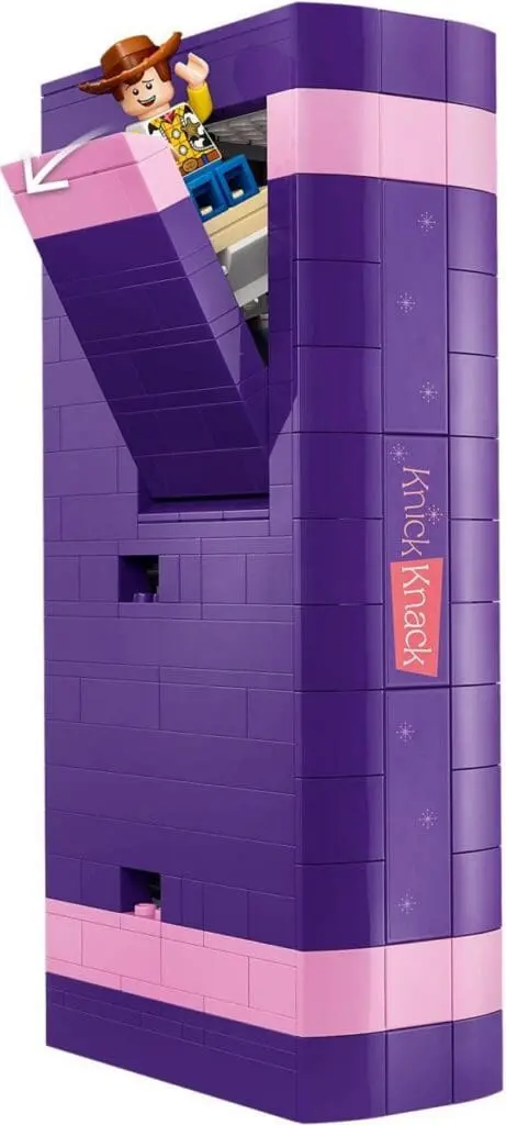 Cowboy figure in purple toy case