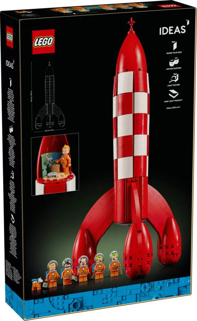 LEGO Ideas rocket and astronaut minifigures
