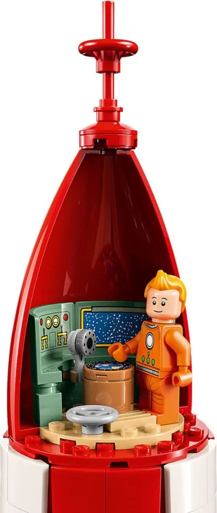 LEGO space rocket with astronaut figure
