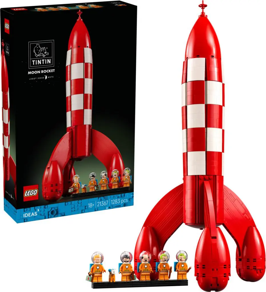 Tintin Moon Rocket model with box