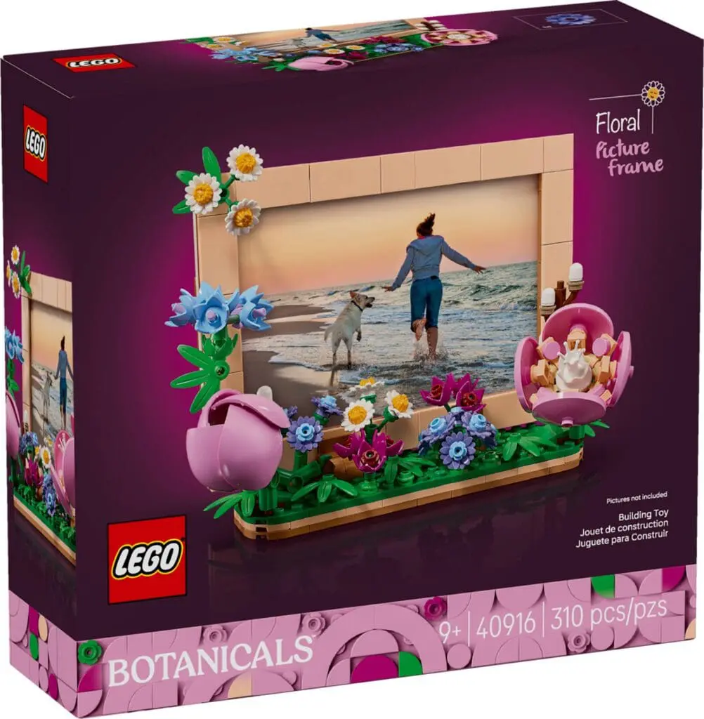 LEGO floral picture frame box