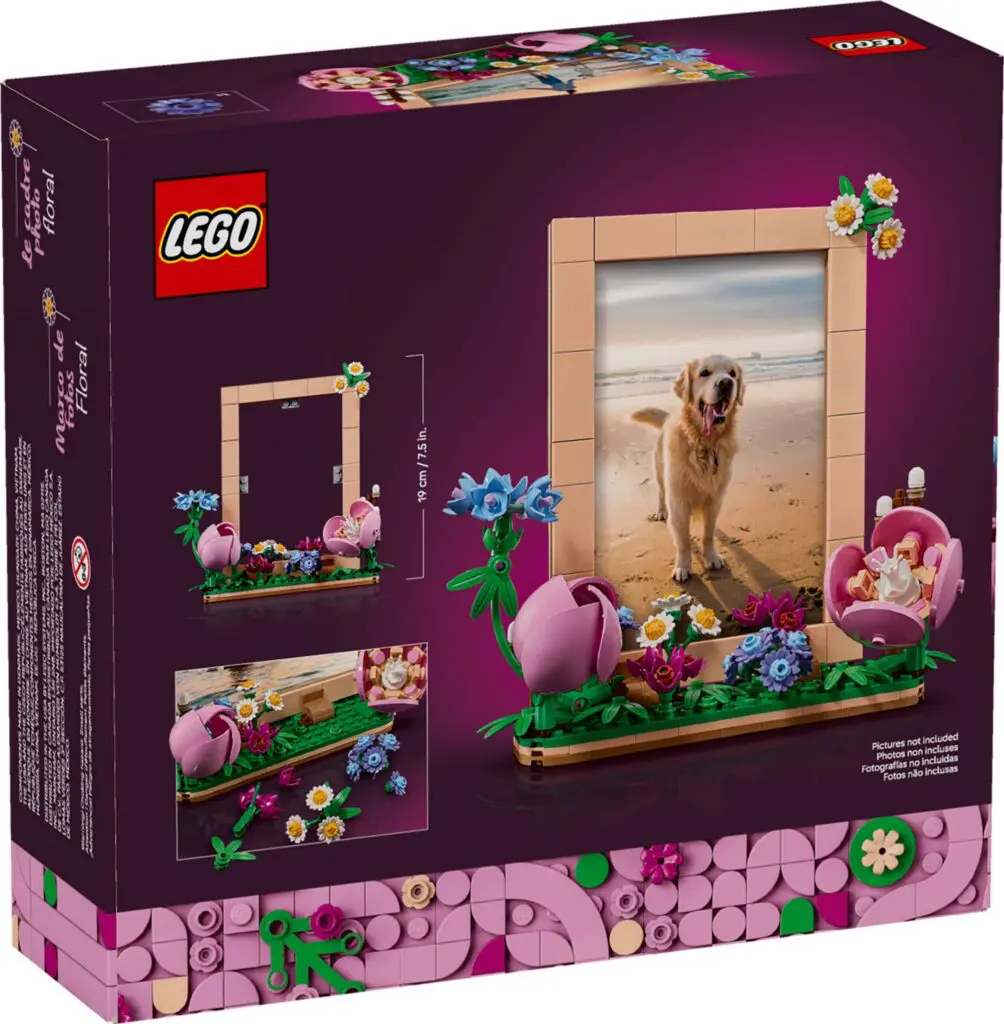 LEGO floral frame set box