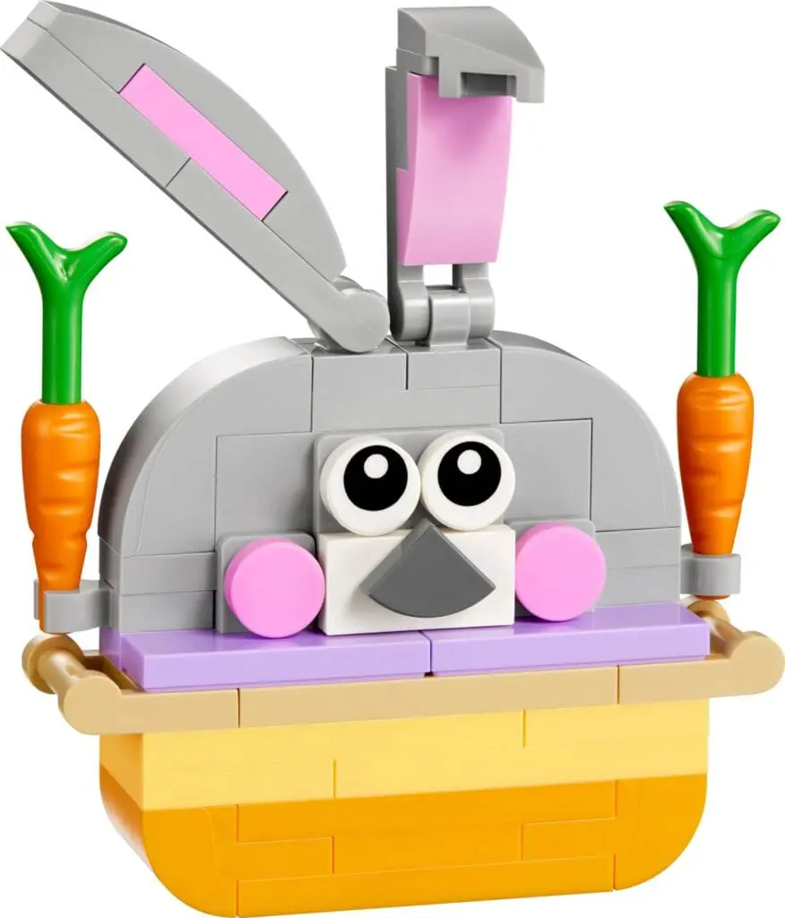 Bunny made of Lego bricks